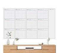 Grand Calendrier Mural Effaçable À Sec, 150X85cm Calendrier Mural Annuel Effaçable À Sec, Calendrier Vierge Non Daté Sur 12 Mois, Calendrier Annuel De Tableau Blanc Vierge Réuti Pour Le Burea