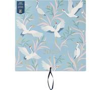 Grand Calendrier Mural Familial 2025 - Bleu Oiseaux - Calendrier Mensuel Avec 5 Colonnes Et Pochettes De Rangement Avec Des Autocollants À Code Couleur - 30.5 X 30.5 Cm