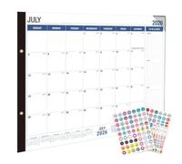 Grand Calendrier Sous-Main 2026-2027, 56x43cm Calendrier Annuel Mural