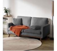 Grand Canapé 172x84x86cm 2/3 Places, 2 coussins compris-un couverture beige offre-Canapé Gris