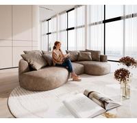 Grand Canapé Edina 330x170 cm microfibre taupe vintage