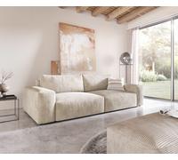 Grand Canapé Lanzo XL 270x130 cm Cordge avec Tabouret