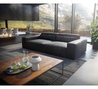 Grand Canapé Sirpio XL 270x130 cm Cuir synthétique Vintage Anthracite