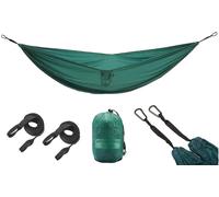 GRAND CANYON BASS HAMMOCK DOUBLE / hamac double léger avec fixation / hamac de voyage / seulement 750g/ 290 x 230 cm/ petite taille de rangement / pour le camping/ trekking/ outdoor/ voyages
