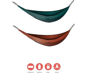 GRAND CANYON BASS HAMMOCK / hamac léger avec fixation / hamac de voyage / seulement 440g/ 270 x 130cm/ petite taille de rangement / pour camping/ trekking/ outdoor/ voyages