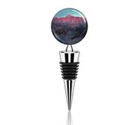 Grand Canyon - Bouchons de bouteille de vin avec joint en silicone, scellant décoratif pour bouteille de vin, champagne - Réutilisable en alliage de zinc - Pour cadeaux de boissons
