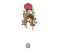 Grand carillon à vent en métal, carillon de jardin antirouille, carillon éolien en bois massif, décoration extérieure en bronze, carillon éolien à ton profond, carillon suspendu pour patio, Feng Shui