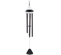 Grand carillon éolien d'extérieur de 91,4 cm, cloche profonde en tube métallique, carillon commémoratif rétro résistant aux intempéries pour jardin, balcon, cour, décoration sonore apaisante et