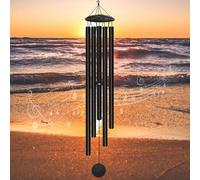 Grand carillon éolien pour extérieur, ton profond, 165,1 cm, carillon éolien pour extérieur, porche, jardin, terrasse, balcon, décoration de chambre commémorative, cadeau de condoléances pour la perte