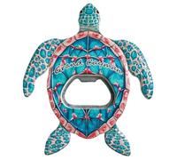 Grand Cayman Aimant de réfrigérateur en forme de tortue 3D en résine faite à la main Grand Cayman Décoration pour la maison et la cuisine