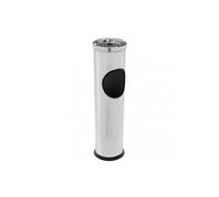 BB Tradesales Cendrier sur pied Basics en acier inoxydable avec couvercle Ø14,7 x 56 cm