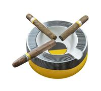 Grand cendrier à cigares pour cigarettes rondes de 20,3 cm - Grand cendrier d'extérieur pour patio/extérieur/intérieur - Cadeau pour homme