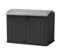 Grand coffre de jardin - 2000L - Noir - 177 x 113 x 134 cm