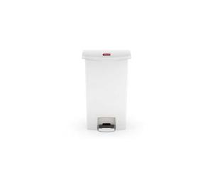 Grand collecteur professionnel à déchets 90 litres - Blanc