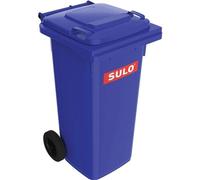 Grand conteneur à déchets 120l HDPE bleu, mobile, selon EN 840 SULO