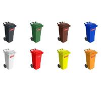 Grand conteneur à déchets, plastique, capacité 60 l, l x p x h 448 x 530 x 945 mm, couleur verte