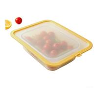Grand couvercle alimentaire transparent pour réfrigérateur - Multi-usages | Convient aux récipients jusqu'à 22,5 cm, joint hermétique à pression négative, garde les aliments frais plus longtemps