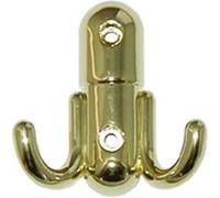 Grand crochet double zamak laitonné - CADAP - CR007/1A Blanc G