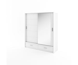 Grand dressing avec miroir et porte coulissante - LORENA