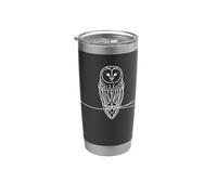 Grand-duc Linéaire Observateur d'Oiseaux Gobelet isotherme en acier inoxydable double paroi