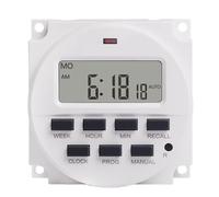Grand écran LCD numérique de 1.6 pouces, 220V 230V AC, minuterie Programmable sur 7 jours, avec relais répertorié à l'intérieur et fonction de compte à rebours(220V AC)