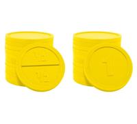 Grand emballage : jetons séparables plastique CombiCraft rond en jaune - Ø29 mm - 1000 pièces