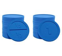 Grand emballage : jetons séparables plastique CombiCraft rond en rouge - Ø29 mm - 1000 pièces