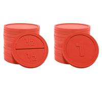 Grand emballage : jetons séparables plastique CombiCraft rond en vert - Ø29 mm - 1000 pièces