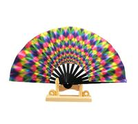 Grand éventail pliable à main, ventilateur clac lumineux | Accessoires photo chinois/japonais, cadeaux de fête pour se rafraîchir, danse, décoration et mariage