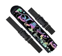 Grand éventail réfléchissant avec étui, support de ventilateur à main et étui de cuisse pour rave Essentials Shroom