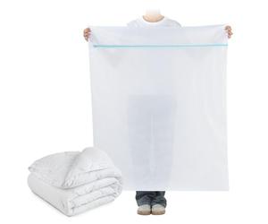 Grand Filet Linge 90x110 cm Polyester Robuste Étanche Fermeture | Sac Linge Anti Déchirure Couettes Pulls Vestes Couvertures Laine Draps Peluches Manteaux Protection Durable Pratique