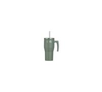Thermos Gobelet isotherme RS 0,85 l vert mat double paroi inox avec paille et poignée