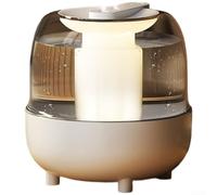 Grand humidificateur de pièce d'une capacité de 4 L, sortie de brouillard lourd, fonctionnement silencieux pour bureau, maison, plantes, remplissage supérieur, design vert ou blanc (4 L blanc)