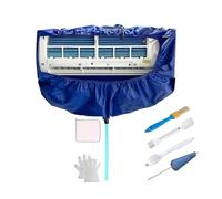 Grand Kit De Couverture De Nettoyage De Climatisation D'été, 36000BTU Suspendu AC, Sac À Poussière Épais Réutilisable, Nettoyeur De Plaque De Support(110cm 43.3in 7pcs)