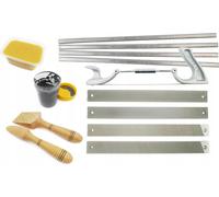 Grand kit de soudure : étain, pâte, cire, spatule, limes