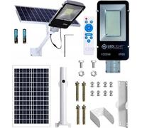 Grand Lampadaire Solaire À Led Pour L'extérieur, Capteur De Lumière Puissant De 1000 W