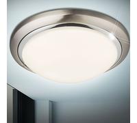Plafonnier LED 24 watts rond lampe d'éclairage opale projecteur lumière chrome Globo 41739-24