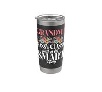 Grand-mère impertinente, chic et un peu intelligente Assy Grandma Gobelet isotherme en acier inoxydable double paroi
