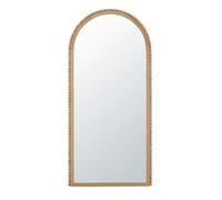Grand miroir arche en bois de chêne, 80x170 cm 80x170x3cm Marron