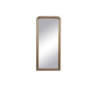 Vente-unique - Grand Miroir en Bois de Paulownia avec moulures - L. 80 x H. 180 cm - Doré Effet Laiton- Heloise