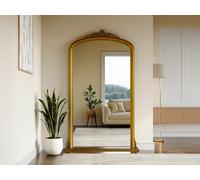Grand miroir en bois de paulownia - L. 120 x H.190 cm - Doré - MERRY
