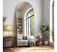 Grand miroir mural, de la hauteur du plafond au sol - Miroir autoportant pour chambre à coucher, salon et entrée