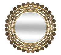 Atmosphera - Miroir Fleur - métal doré D91 cm