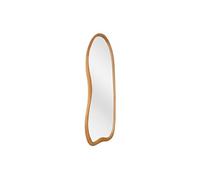 Grand miroir mural organique en bois de pin - L. 68 x H. 178 cm - Naturel - HARVIL
