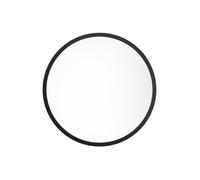 Grand miroir mural rond en bois de paulownia - D. 150 cm - Noir - ZANG