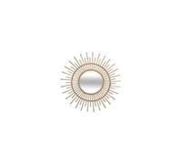 Grand Miroir mural Soleil en Rotin D 76 cm