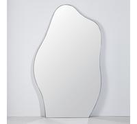 Grand miroir organique en acier noir, 120x200 cm 120x200x2.5cm Noir