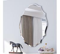 Grand Miroir Ovale Mural Miroir Décoration Murale Design pour Salon Chambre Salle de Bain 71x55cm