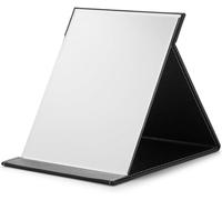 Grand miroir pliable, miroir de maquillage de voyage avec support réglable, miroir de vanité ultra-mince