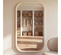 Grand miroir rectangulaire blanc, 90x160 cm 90x160x4cm Blanc